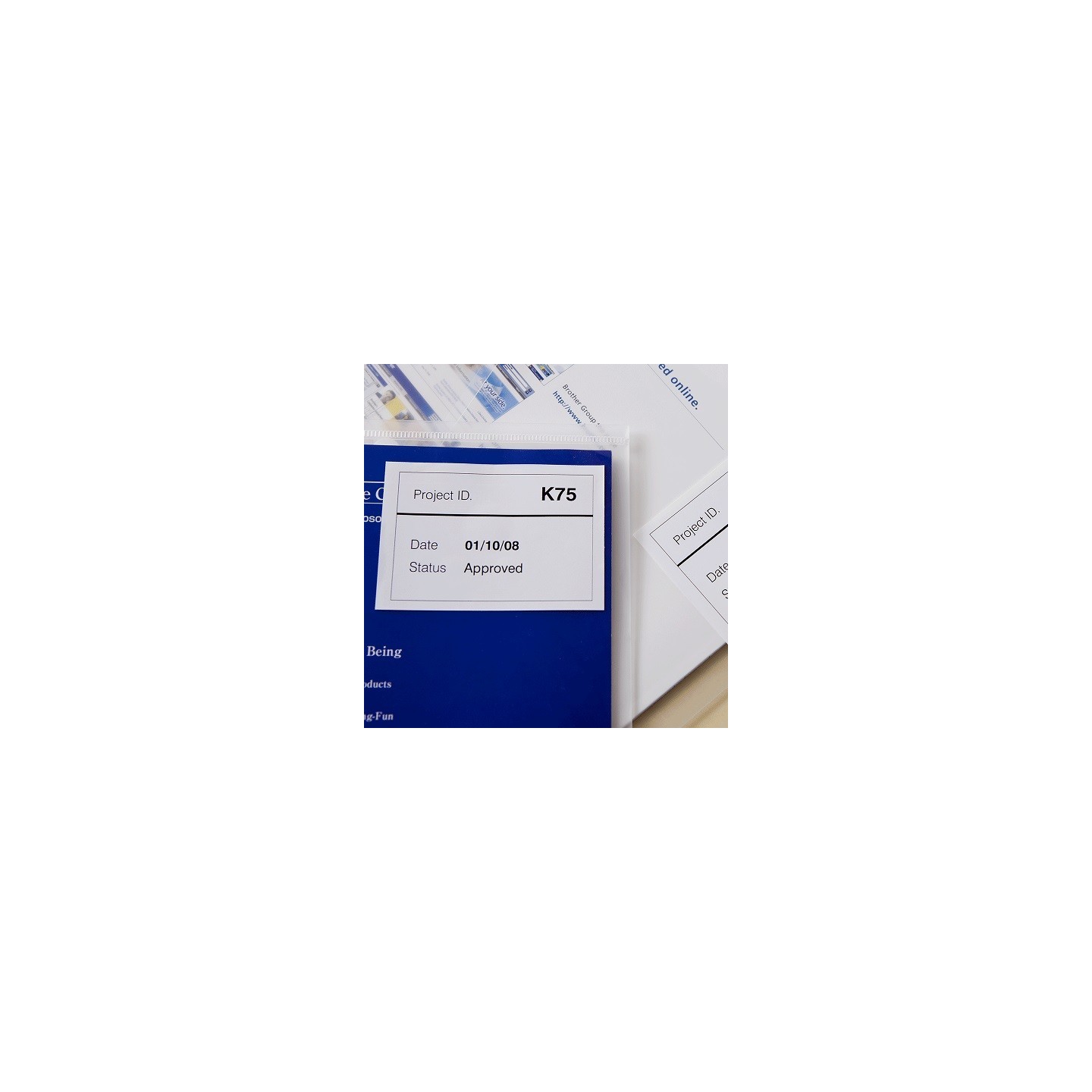 DK44205 Rouleau de papier amovible DK-44205 Brother original – Noir sur blanc, 62 mm de large pour QL500..., Toner Express 