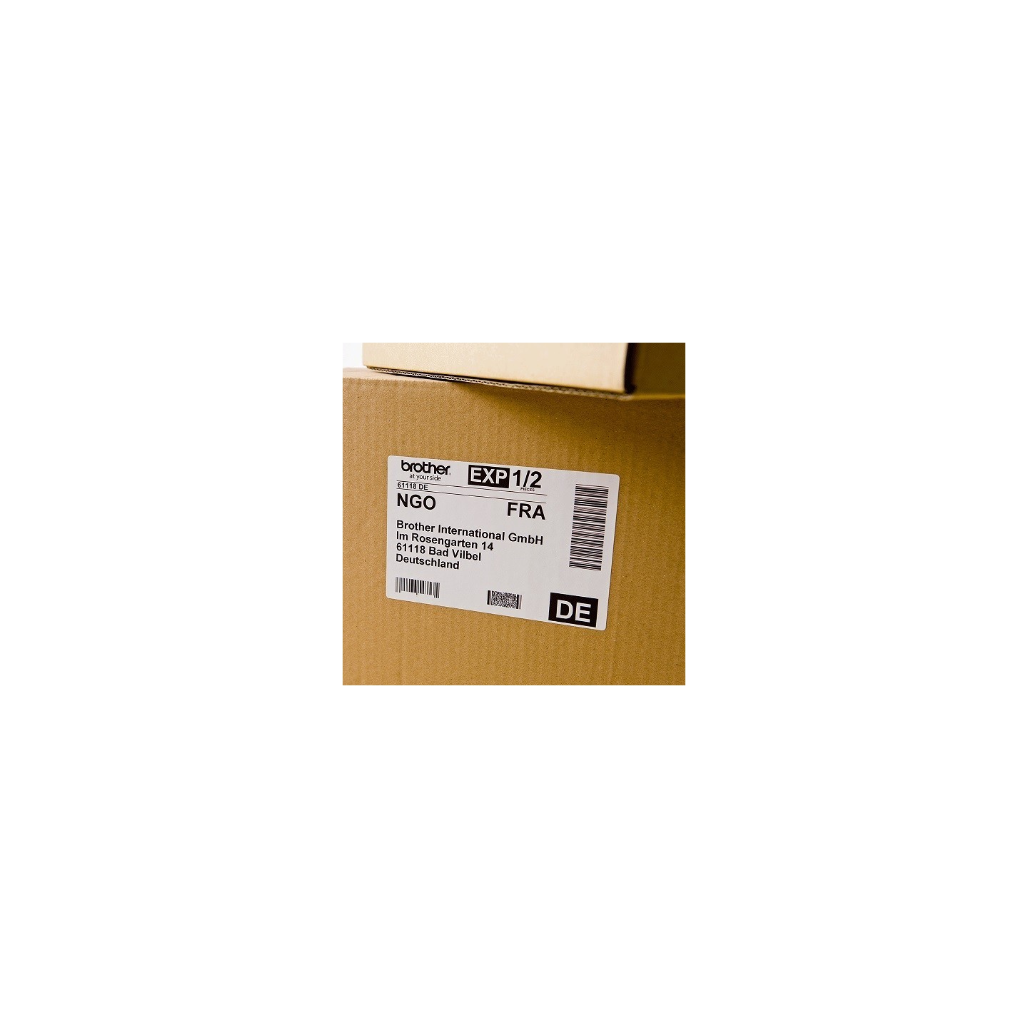 DK11241 Rouleau d'étiquettes d'expédition DK-11241 Brother original – Noir sur blanc, 102 x 152 mm pour QL1050...