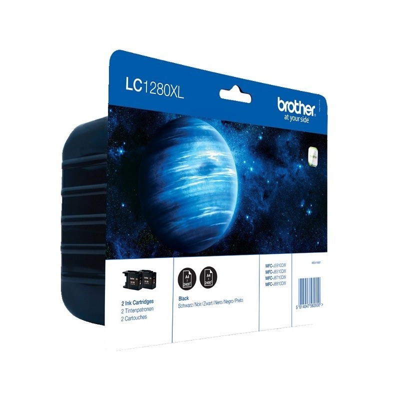 2 x Cartouches noires XL Brother pour MFC J6510DW / J6710DW / J6910DW, Toner Express : achat en ligne de 2 x Cartouches noires X