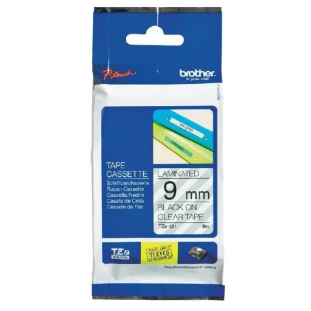 Ruban Matriciel transparent/Noir Brother  (TZ-121)  9mm, Toner Express : achat en ligne de Ruban Matriciel transparent/Noir Brot