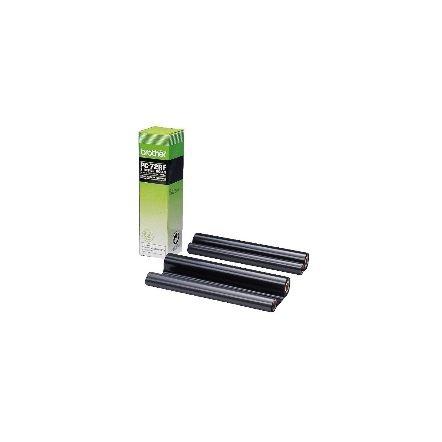 Ruban à transfert thermique Brother PC72RF (Lot de 2 rlx), Toner Express : achat en ligne de Ruban à transfert thermique Brother