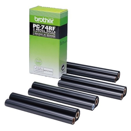 Ruban Thermique Noir Brother PC 74RF (par 4), Toner Express : achat en ligne de Ruban Thermique Noir Brother PC 74RF (par 4) pou