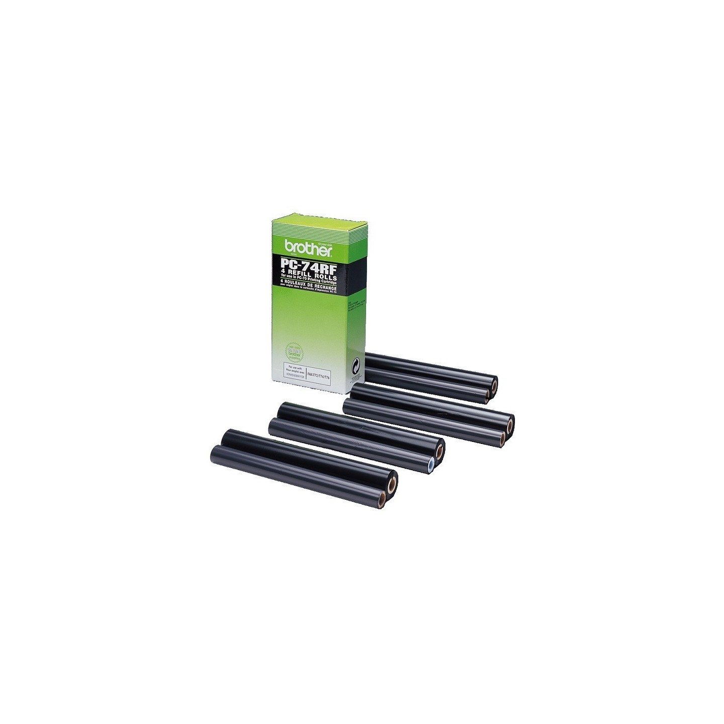 Ruban Thermique Noir Brother PC 74RF (par 4), Toner Express : achat en ligne de Ruban Thermique Noir Brother PC 74RF (par 4) pou