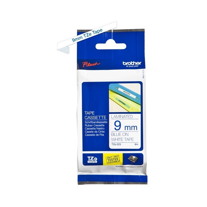 Ruban Matriciel bleu Brother  (TZ-223) 9mm, Toner Express : achat en ligne de Ruban Matriciel bleu Brother  (TZ-223) 9mm pour im