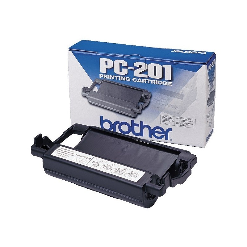 Ruban Thermique Noir Brother PC 201, Toner Express : achat en ligne de Ruban Thermique Noir Brother PC 201 pour imprimante