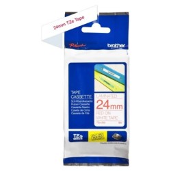 Ruban Matriciel rouge/blanc Brother  (TZ-252)  24mm, Toner Express : achat en ligne de Ruban Matriciel rouge/blanc Brother  (TZ-