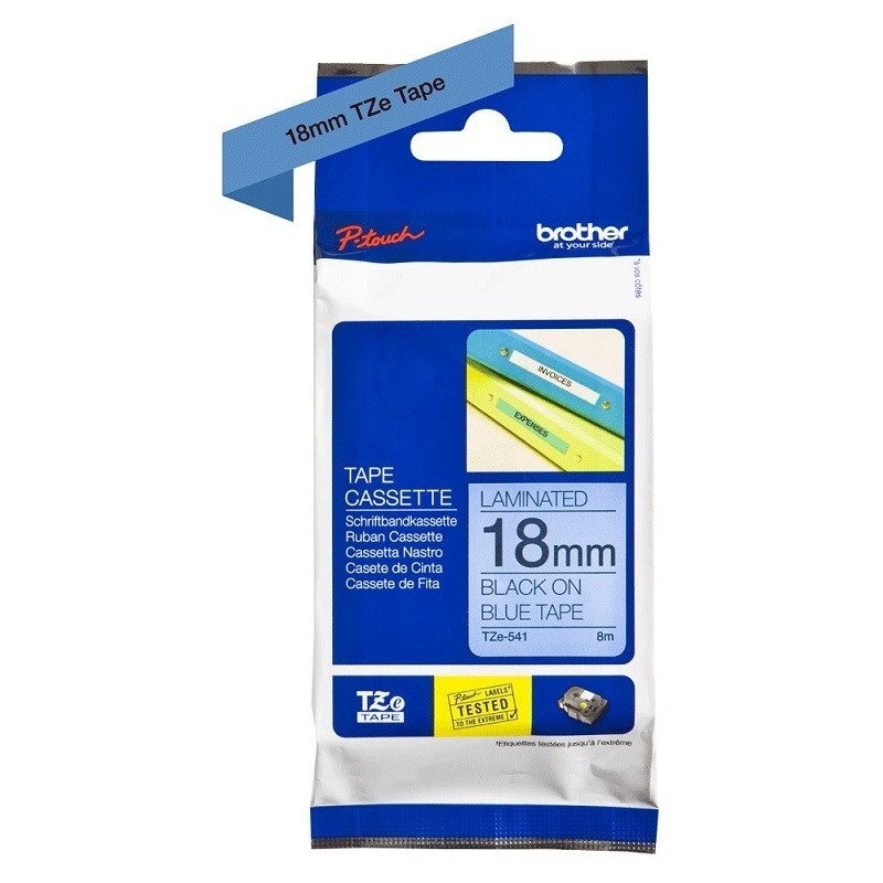 Ruban Matriciel noir/bleu BROTHER (TZ-541) 18mm, Toner Express : achat en ligne de Ruban Matriciel noir/bleu BROTHER (TZ-541) 18