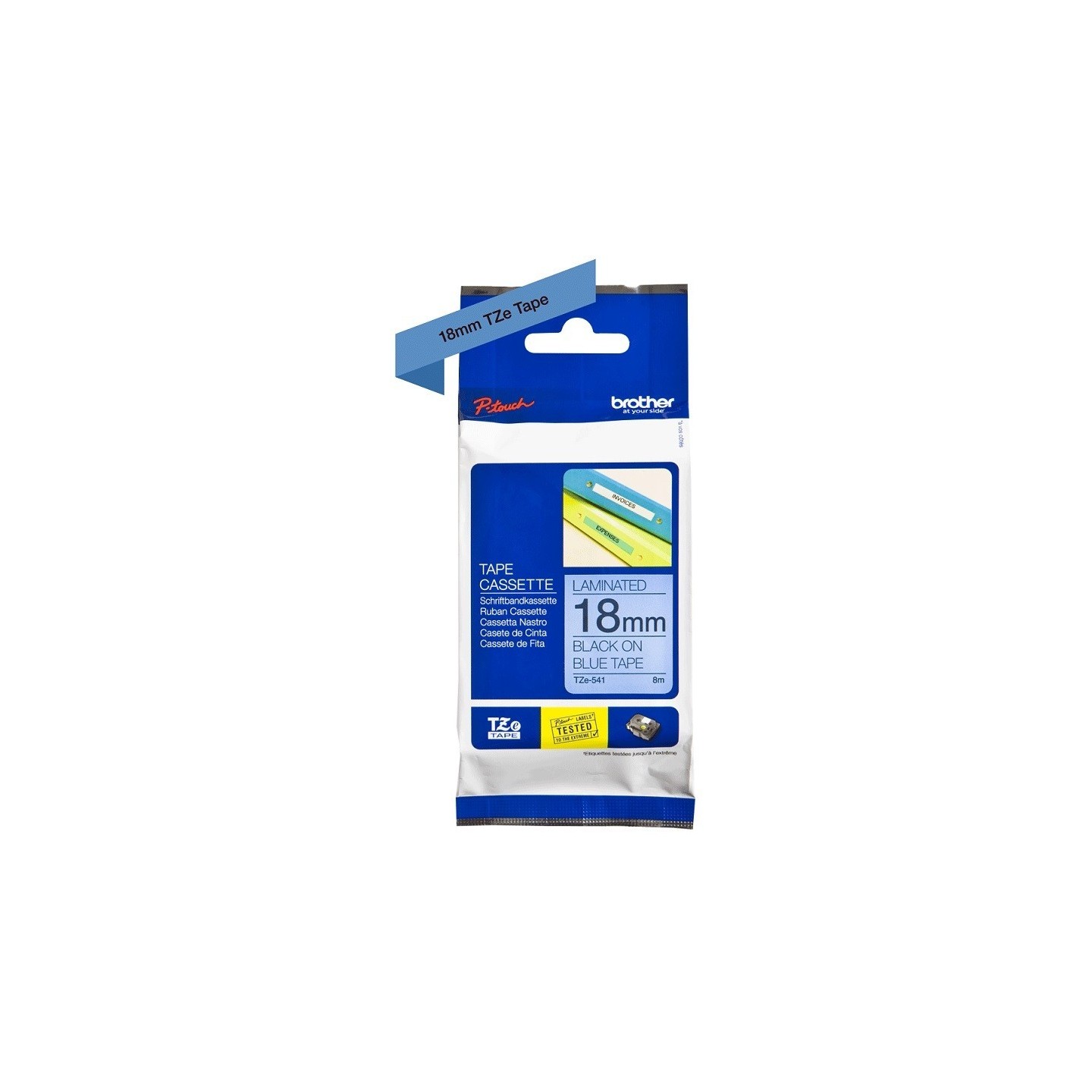 Ruban Matriciel noir/bleu BROTHER (TZ-541) 18mm, Toner Express : achat en ligne de Ruban Matriciel noir/bleu BROTHER (TZ-541) 18