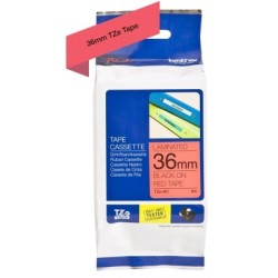 Ruban Matriciel Noir/rouge Brother  (TZ-461)  36mm, Toner Express : achat en ligne de Ruban Matriciel Noir/rouge Brother  (TZ-46