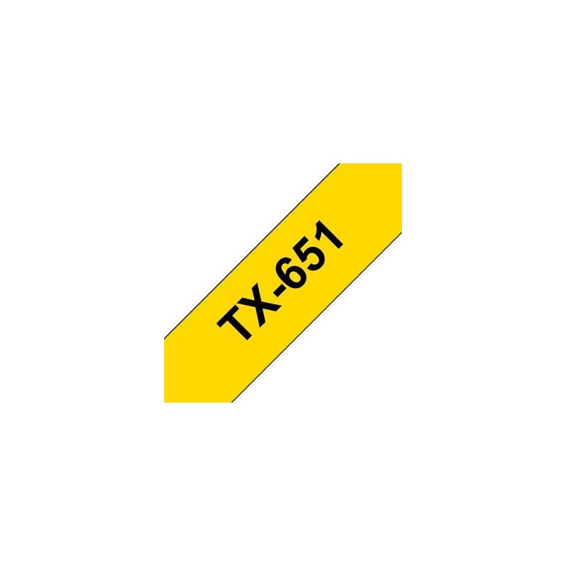 Cassette ruban Brother 24mm Noir / Jaune, Toner Express : achat en ligne de Cassette ruban Brother 24mm Noir / Jaune pour imprim