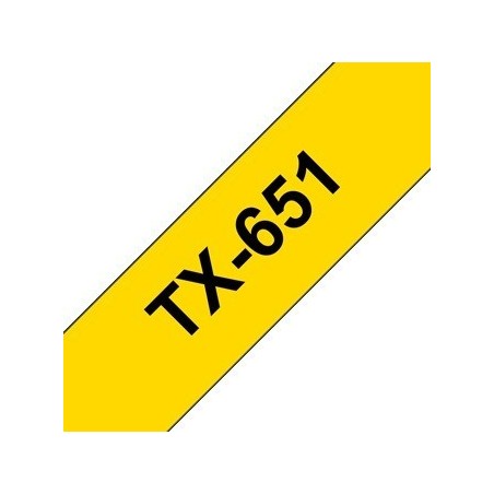Cassette ruban Brother 24mm Noir / Jaune, Toner Express : achat en ligne de Cassette ruban Brother 24mm Noir / Jaune pour imprim