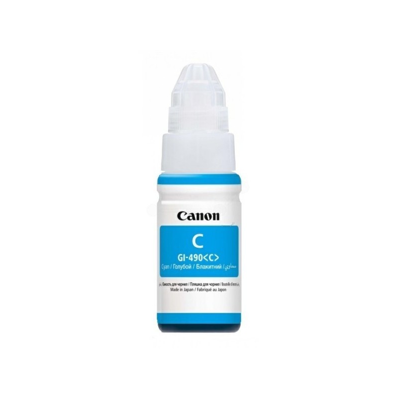 Cartouche d'encre Cyan Canon GI-490 pour PIXMA G1400...