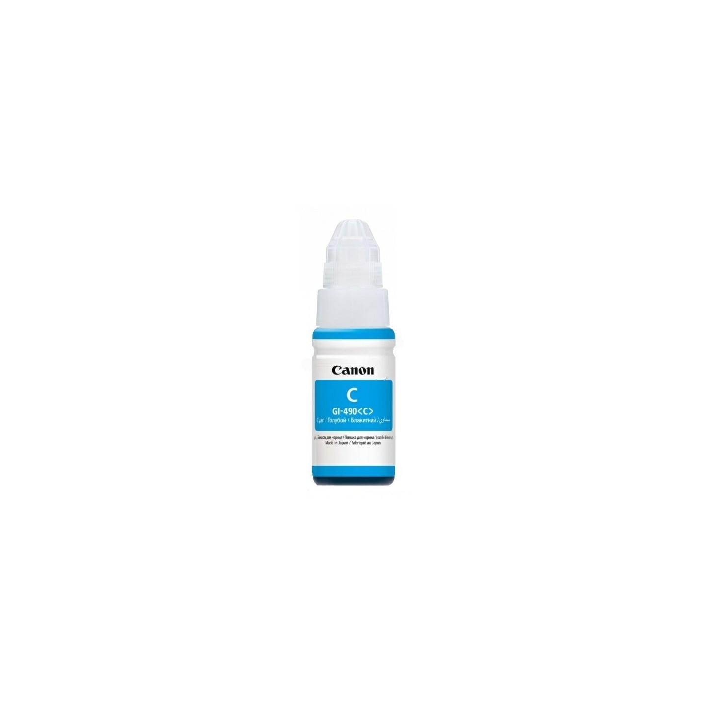 Cartouche d'encre Cyan Canon GI-490 pour PIXMA G1400...