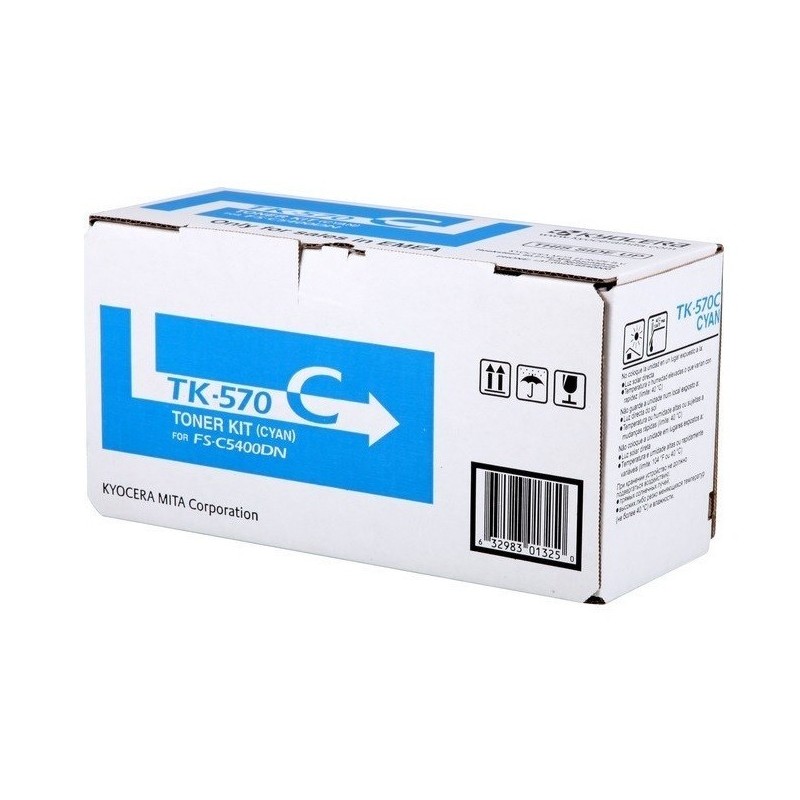 Toner cyan Kyocera Mita pour FS-C5400DN/ ECOSYS P7035CDN (TK570C), Toner Express : achat en ligne de Toner cyan Kyocera Mita pou