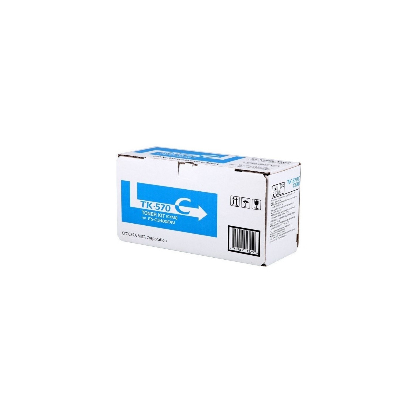 Toner cyan Kyocera Mita pour FS-C5400DN/ ECOSYS P7035CDN (TK570C), Toner Express : achat en ligne de Toner cyan Kyocera Mita pou