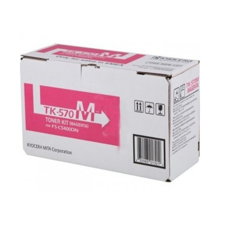 Toner magenta Kyocera Mita pour FS-C5400DN/ ECOSYS P7035CDN (TK570M), Toner Express : achat en ligne de Toner magenta Kyocera Mi