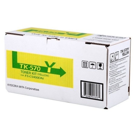 Toner jaune Kyocera Mita pour FS-C5400DN/ ECOSYS P7035CDN (TK570Y), Toner Express : achat en ligne de Toner jaune Kyocera Mita p