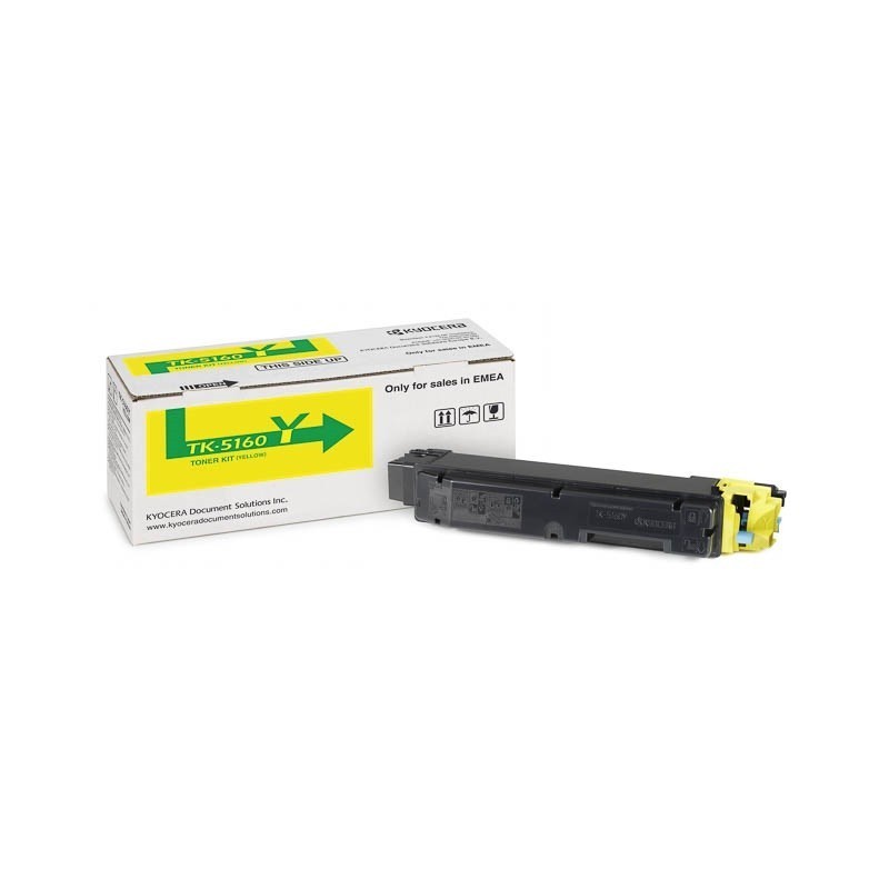 Toner Jaune Kyocera Mita pour ECOSYS P7040CDN (TK-5160Y) (TK5160Y)