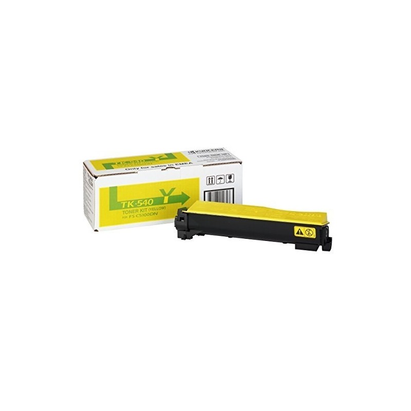 Toner jaune Kyocera Mita pour  FS C5100DN (TK-540Y), Toner Express : achat en ligne de Toner jaune Kyocera Mita pour  FS C5100DN