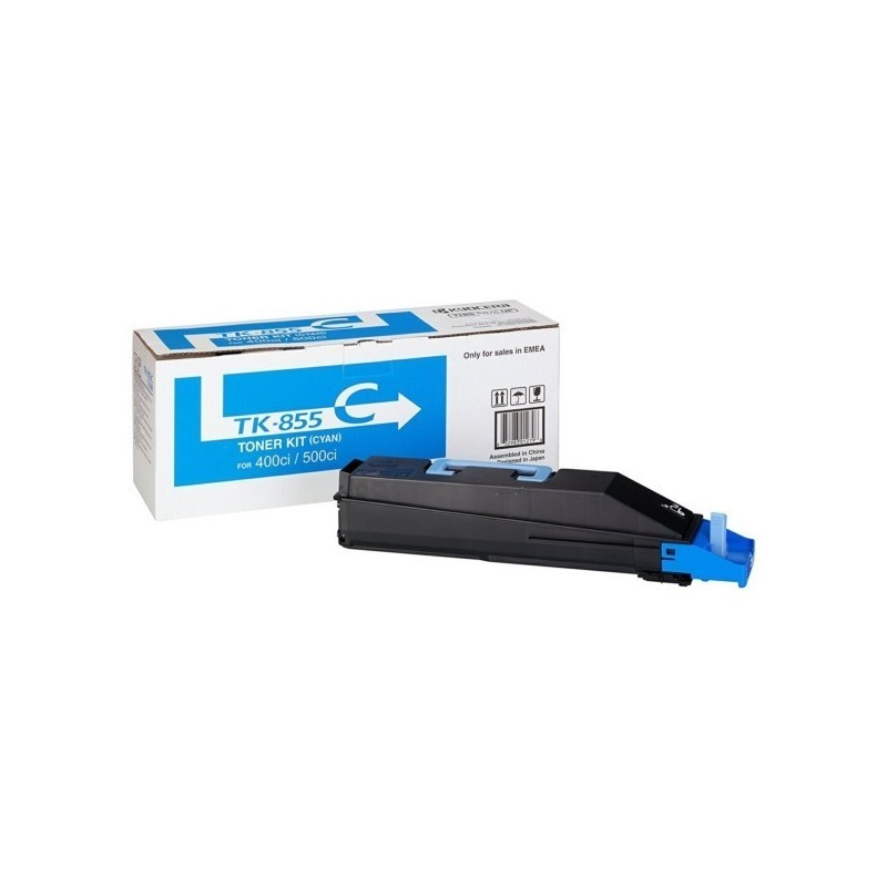 1T02H7CEU0 Toner cyan Kyocera pour Task Alfa 400ci / 500ci (TK-855C), Toner Express : achat en ligne de Toner cyan Kyocera 
