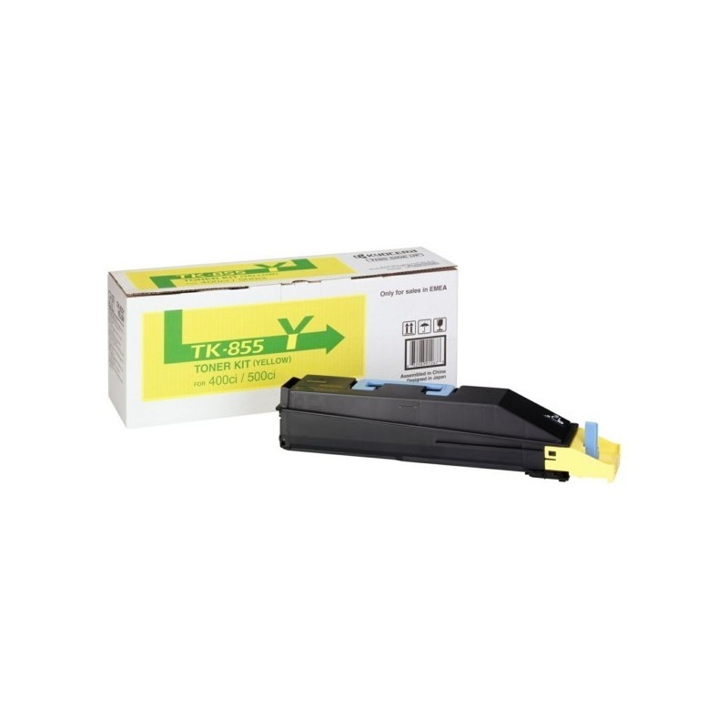 1T02H7AEU0 Toner jaune Kyocera pour TaskAlfa 400ci / 500ci (TK-855Y), Toner Express : achat en ligne de Toner jaune Kyocera