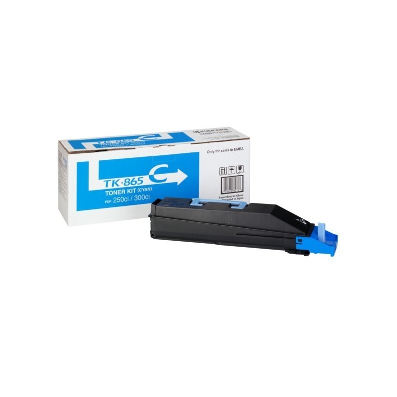 1T02JZCEU0 Toner cyan Kyocera Mita pour TaskAlfa 250ci / 300ci (TK-865C), Toner Express : achat en ligne de Toner cyan Kyocera 