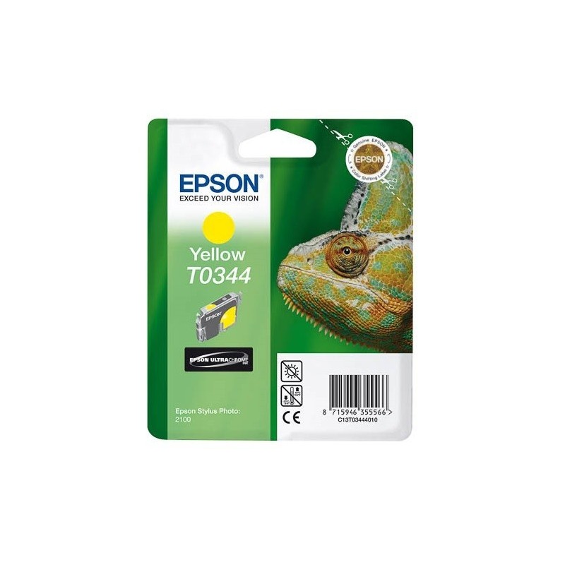 Cartouche Encre Jaune EPSON (T0344), Toner Express : achat en ligne de Cartouche Encre Jaune EPSON (T0344) pour imprimante