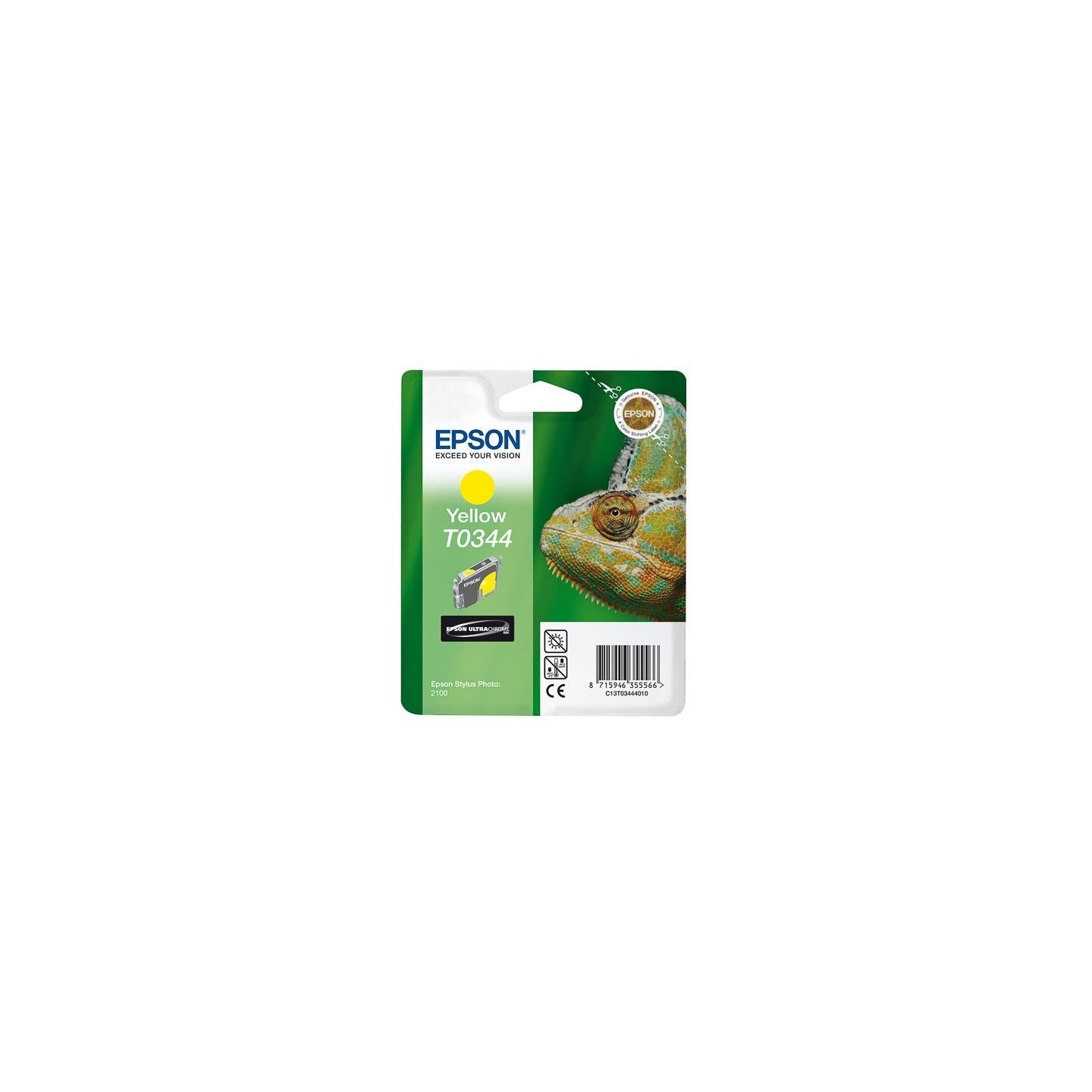Cartouche Encre Jaune EPSON (T0344), Toner Express : achat en ligne de Cartouche Encre Jaune EPSON (T0344) pour imprimante
