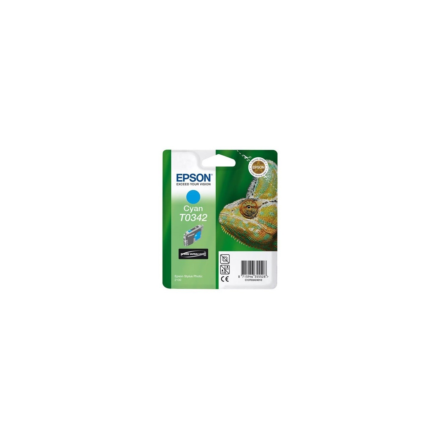 Cartouche Encre Cyan EPSON (T0342), Toner Express : achat en ligne de Cartouche Encre Cyan EPSON (T0342) pour imprimante