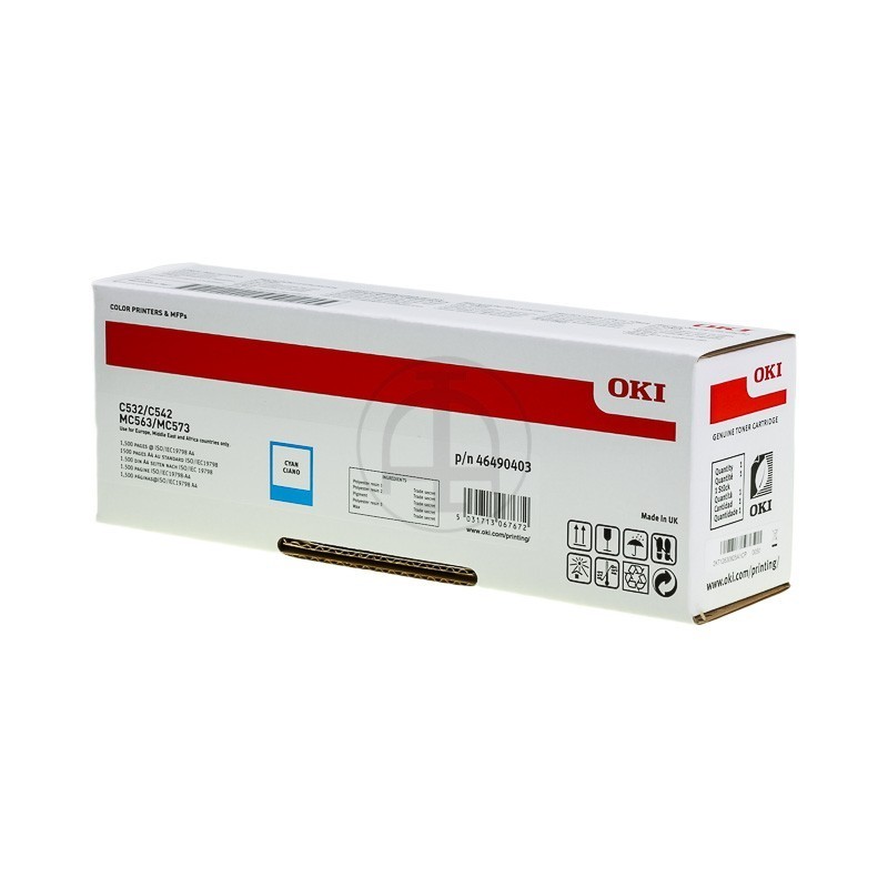 Cartouche toner Oki Original - Cyan - 1500 Pages pour MC 573