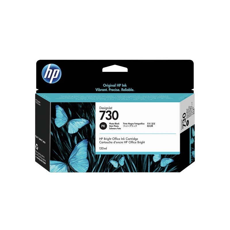 Cartouche Noir Photo HP pour Designjet T1700 (N°730)