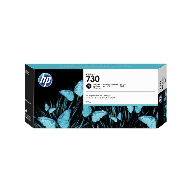 Cartouche Noir Photo Haute Capacité HP pour Designjet T1700 (N°730)
