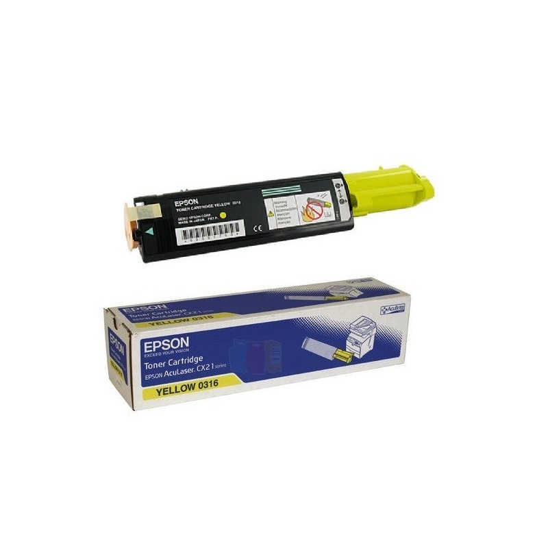 Toner jaune Epson pour Aculaser CX21N / CX21NF, Toner Express : achat en ligne de Toner jaune Epson pour Aculaser CX21N / CX21NF