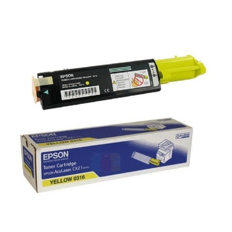Toner jaune Epson pour Aculaser CX21N / CX21NF, Toner Express : achat en ligne de Toner jaune Epson pour Aculaser CX21N / CX21NF