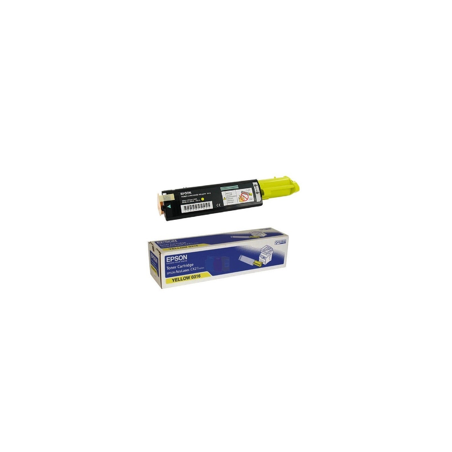 Toner jaune Epson pour Aculaser CX21N / CX21NF, Toner Express : achat en ligne de Toner jaune Epson pour Aculaser CX21N / CX21NF