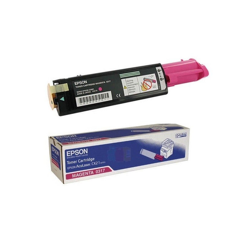 Toner magenta Epson pour Aculaser CX21N / CX21NF, Toner Express : achat en ligne de Toner magenta Epson pour Aculaser CX21N / CX