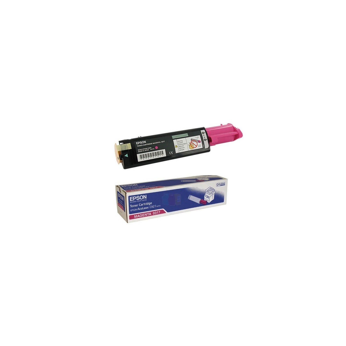 Toner magenta Epson pour Aculaser CX21N / CX21NF, Toner Express : achat en ligne de Toner magenta Epson pour Aculaser CX21N / CX