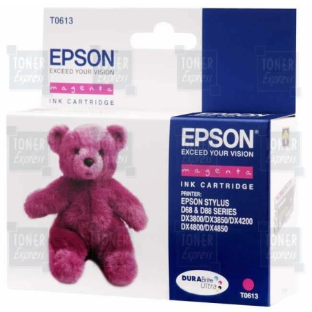 Cartouche d'encre Espon T0613 Magenta, Toner Express : achat en ligne de Cartouche d'encre Espon T0613 Magenta pour imprimante