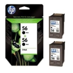 Pack de 2 cartouches Noires HP pour Deskjet 450 ... (N°56), Toner Express : achat en ligne de Pack de 2 cartouches Noires HP pou