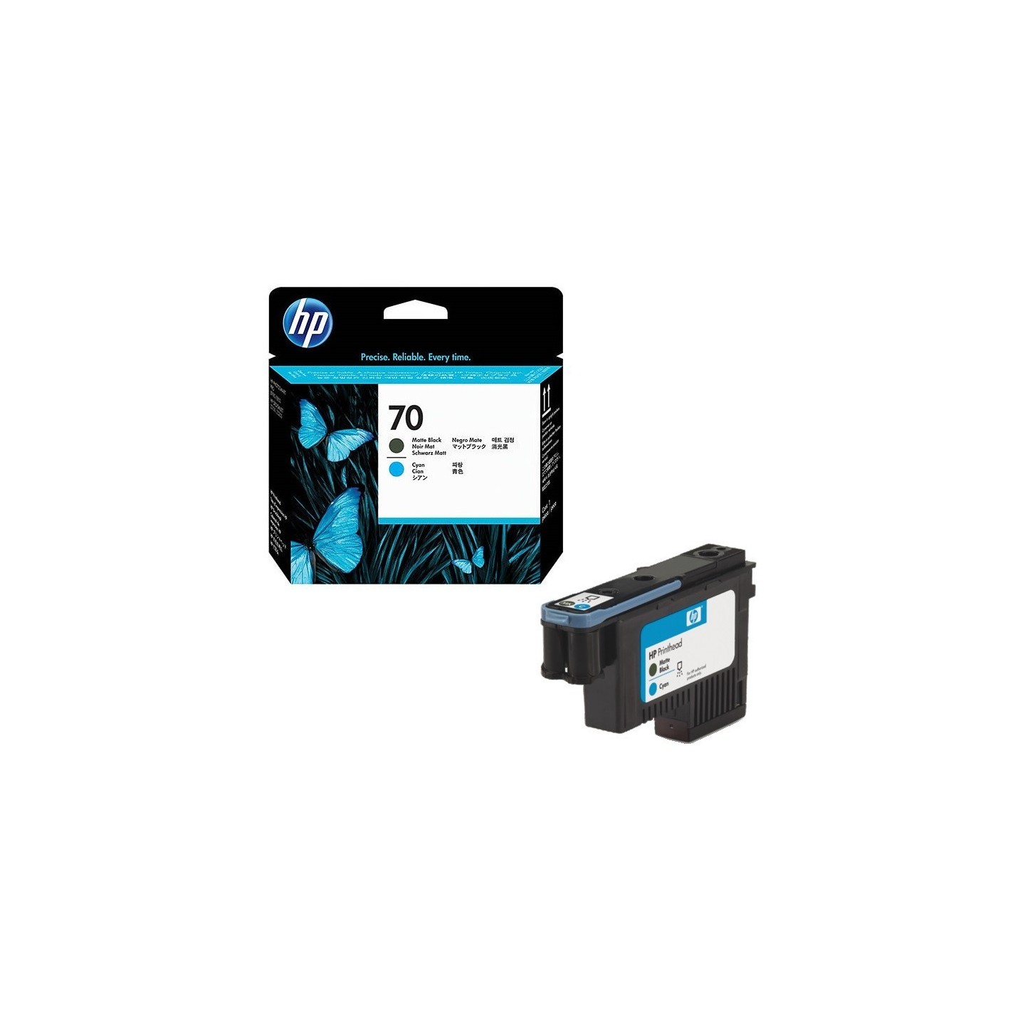 Tête d'impression noir mat et jaune Vivera HP pour HP Z2100 ... (N°70), Toner Express : achat en ligne de Tête d'impressio