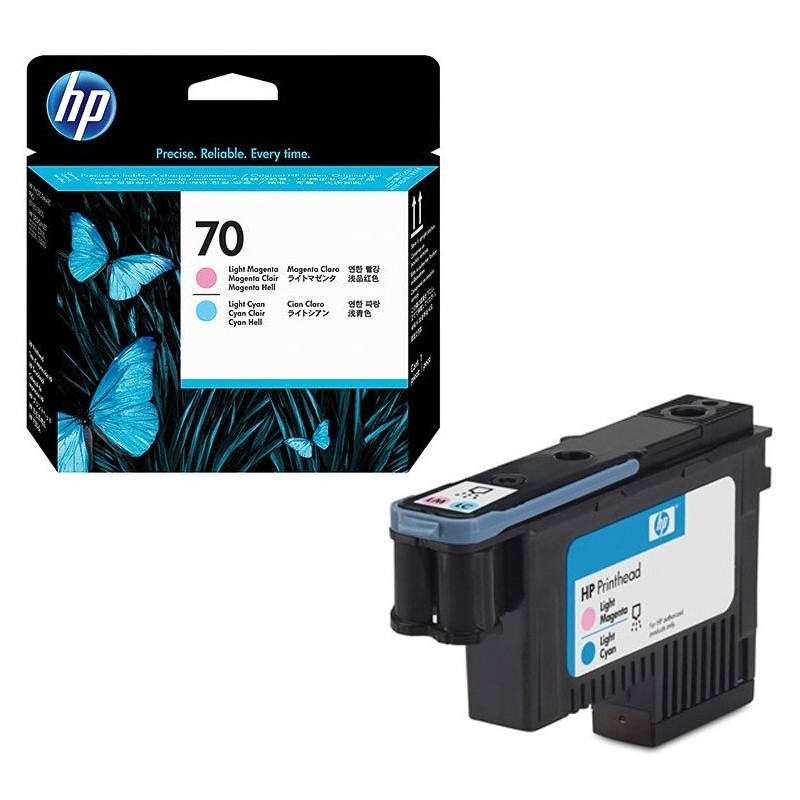 Tête d'impression light cyan/light magenta Vivera HP pour HP Z2100 ... (N°70), Toner Express : achat en ligne de Tête d'im