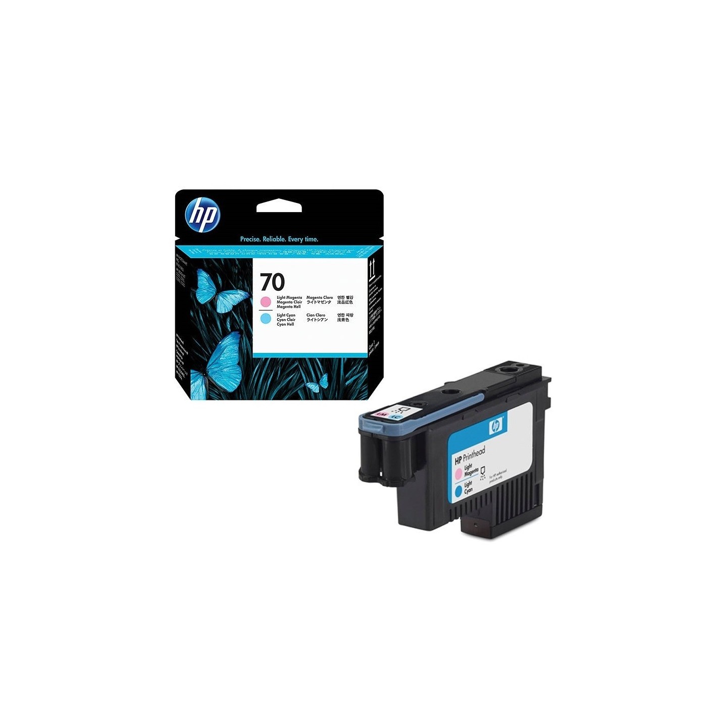Tête d'impression light cyan/light magenta Vivera HP pour HP Z2100 ... (N°70), Toner Express : achat en ligne de Tête d'im