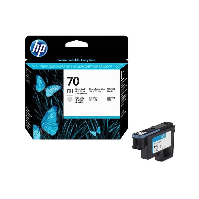 Tête d'impression noire / gris light Vivera HP pour HP Z2100 / Z3100 ... (N°70), Toner Express : achat en ligne de Tête d'impres