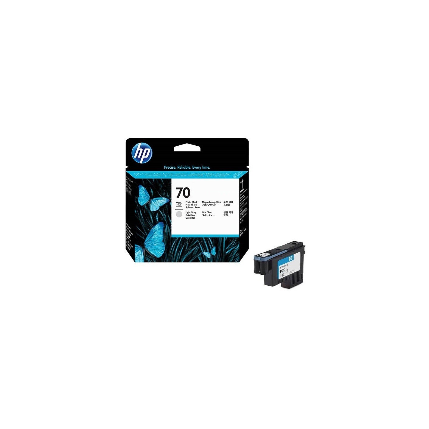 Tête d'impression noire / gris light Vivera HP pour HP Z2100 / Z3100 ... (N°70), Toner Express : achat en ligne de Tête d'impres
