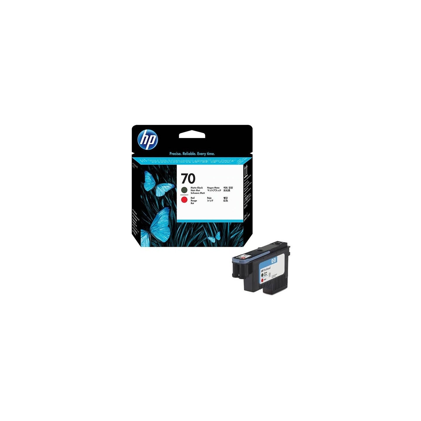 Tête d'impression noir mat / rouge Vivera HP pour HP Z2100 / Z3100 ... (N°70), Toner Express : achat en ligne de Tête d'impressi