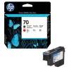 Tête d'impression noir mat / rouge Vivera HP pour HP Z2100 / Z3100 ... (N°70), Toner Express : achat en ligne de Tête d'impressi