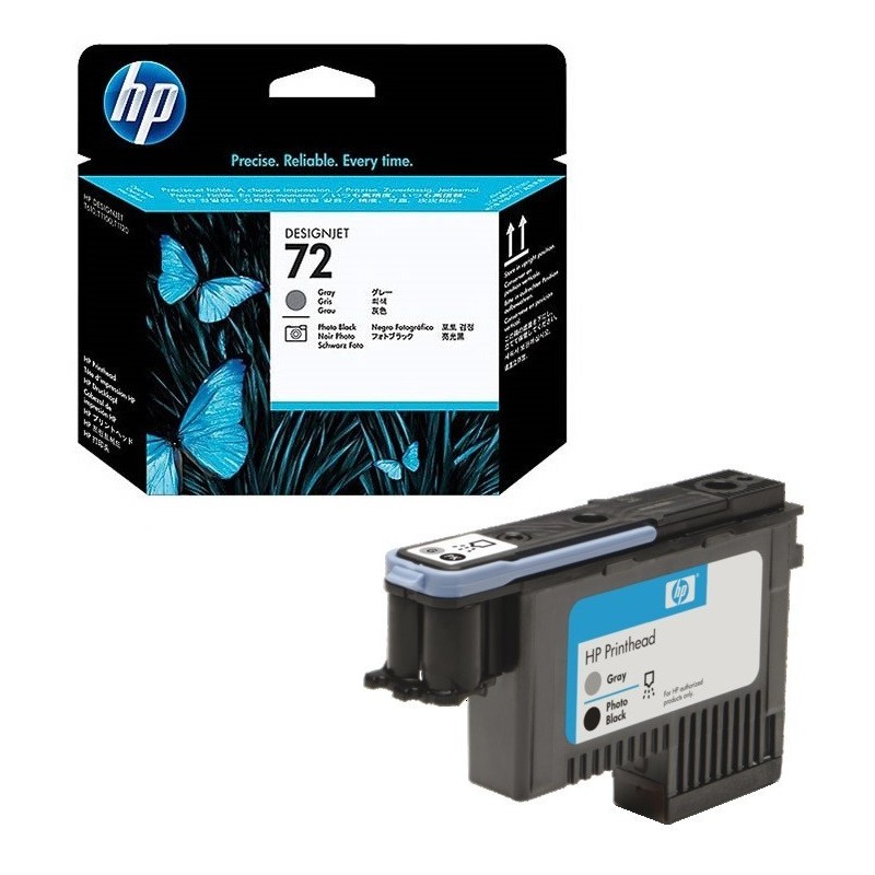 Tête d'impression gris / photo noir HP Vivera pour HP T610 / T1100 ... (N°72), Toner Express : achat en ligne de Tête d'impressi