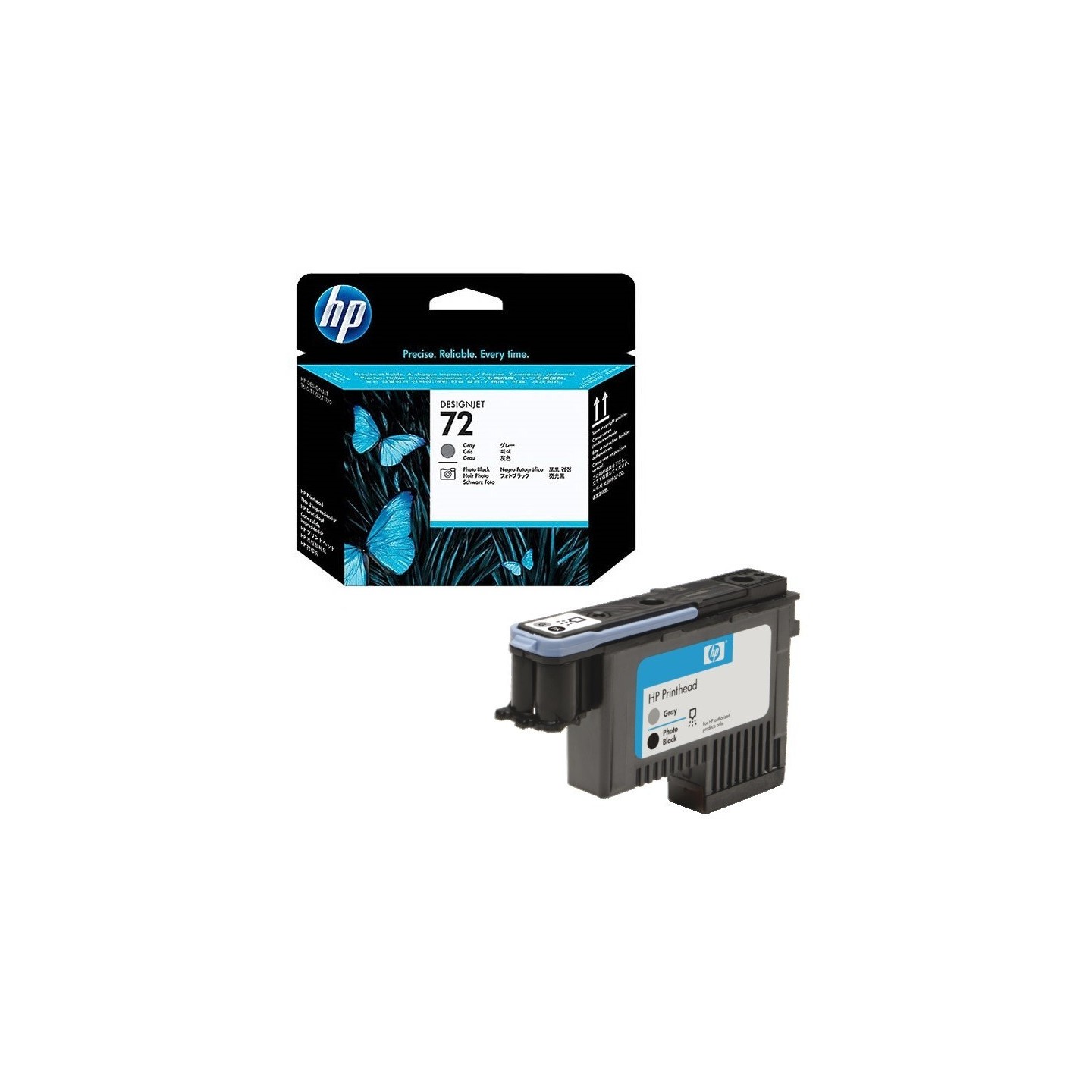 Tête d'impression gris / photo noir HP Vivera pour HP T610 / T1100 ... (N°72), Toner Express : achat en ligne de Tête d'impressi