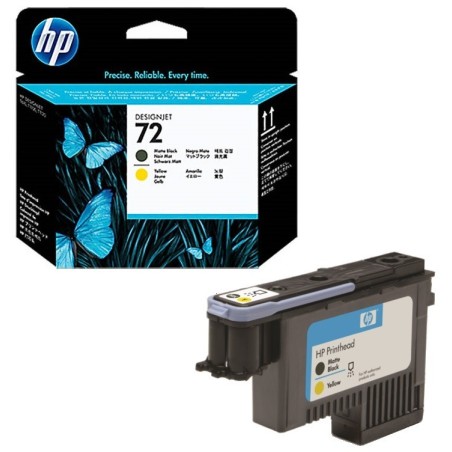 Tête d'impression noir mat et jaune HP Vivera pour HP T610 / T1100 ... (N°72), Toner Express : achat en ligne de Tête d'impressi