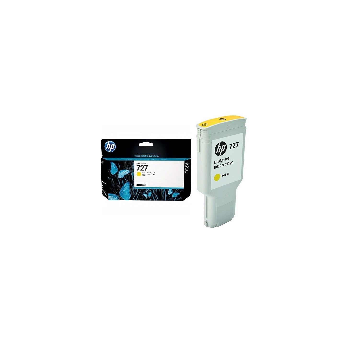 Cartouche Jaune Haute capacité HP pour Designjet T1500 / T2500 / T920 (N°727)